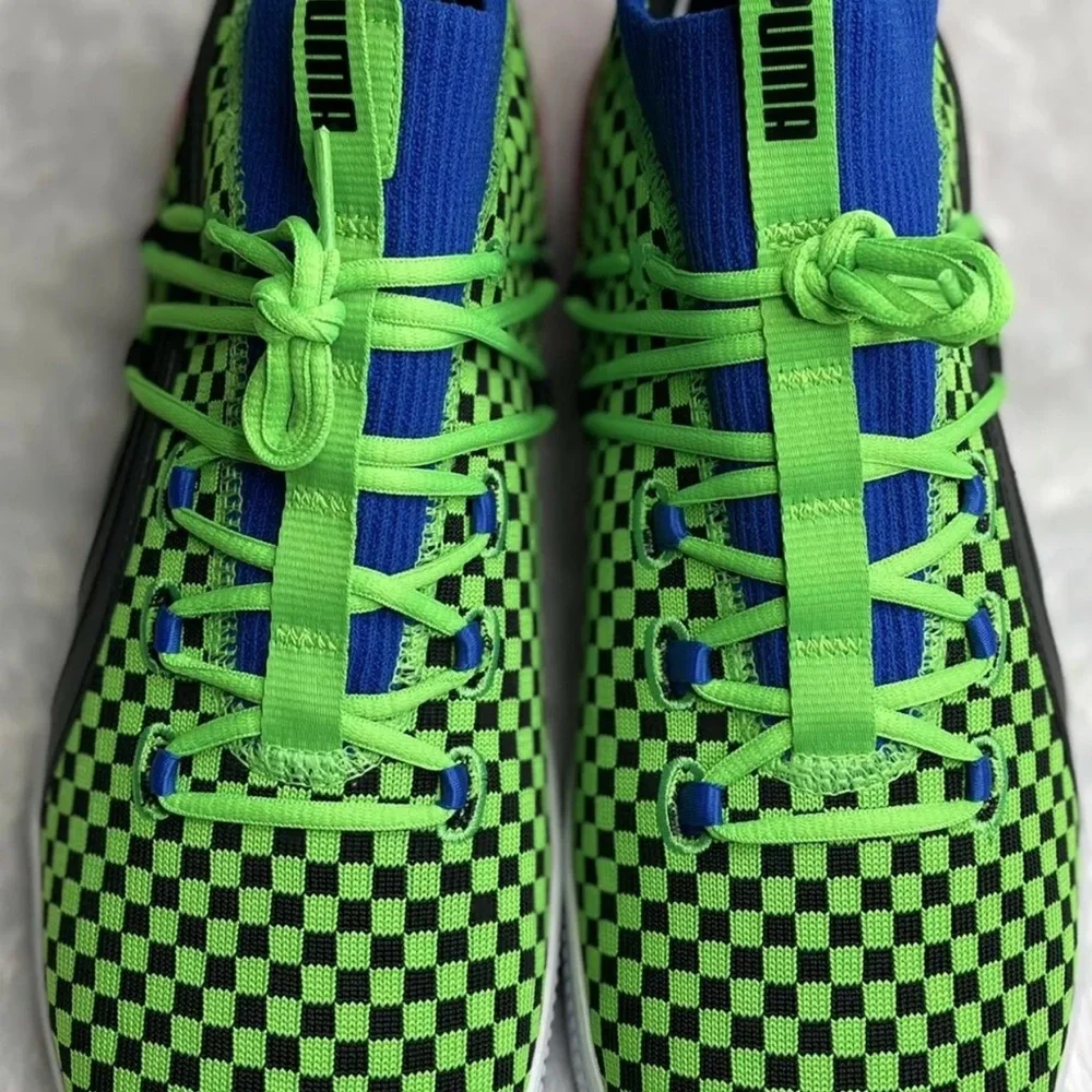 New Puma Basketball Clyde Court Summertime Green Men Sneakers 192893-01 Size 11 - Picture 2 of 8